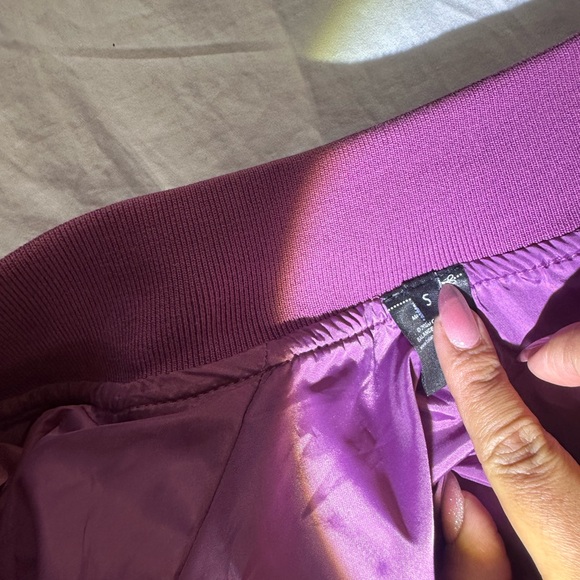 Balance Athletica Floral Purple Bomber Jacket - Picture 7 of 9